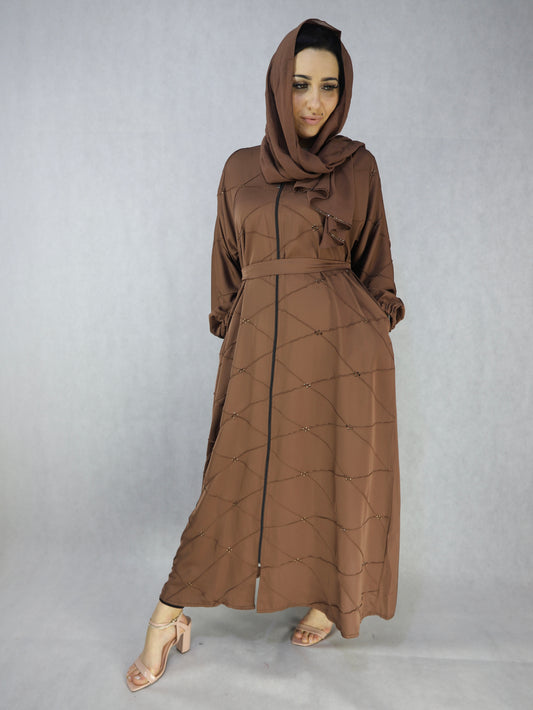 Brown color open abaya with zip going down Modest abaya,abaya, abayas,modest abaya dress, modest dresses, black abaya, modest dress, abaya united kingdom, white abaya, abaya for women, modest dresses for women, modest maxi dresses, women abaya, abaya dress dresses, abayas for women, jilbab abaya islamic clothing modest clothing for women modest clothing dresses