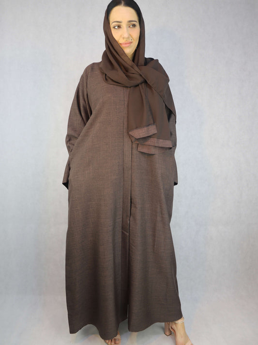 Lina Open Abaya In Blue Color Abaya.