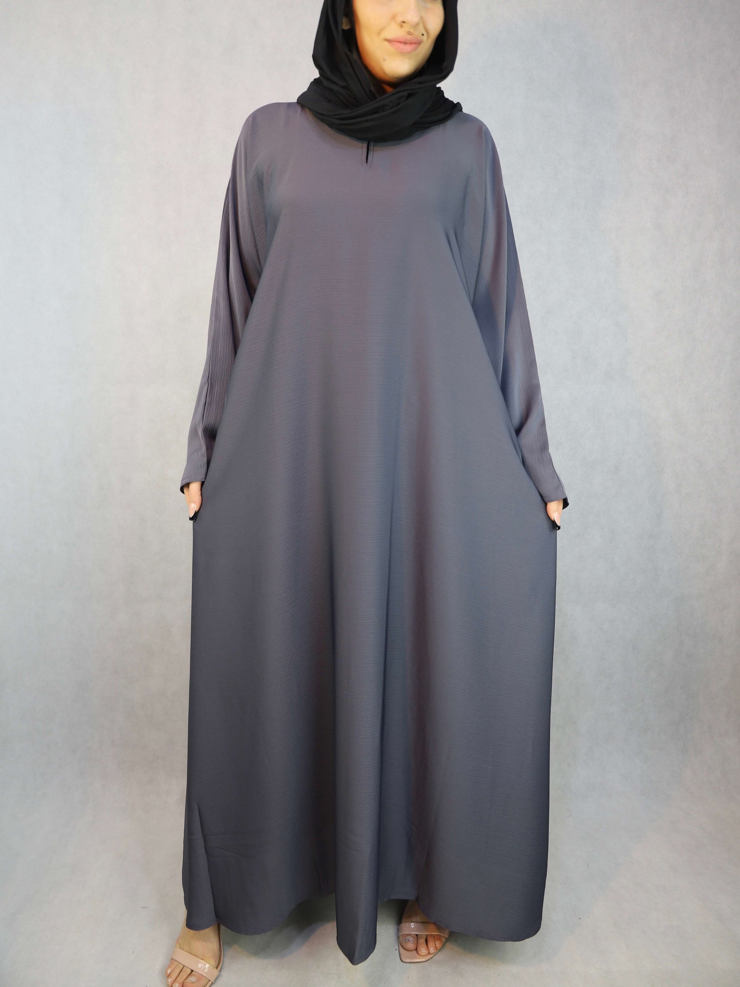 Maya, Stylish  Grey Colour Abaya  For Women Modest Dress