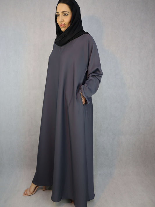 Maya, Stylish  Grey Colour Abaya  For Women Modest Dress
