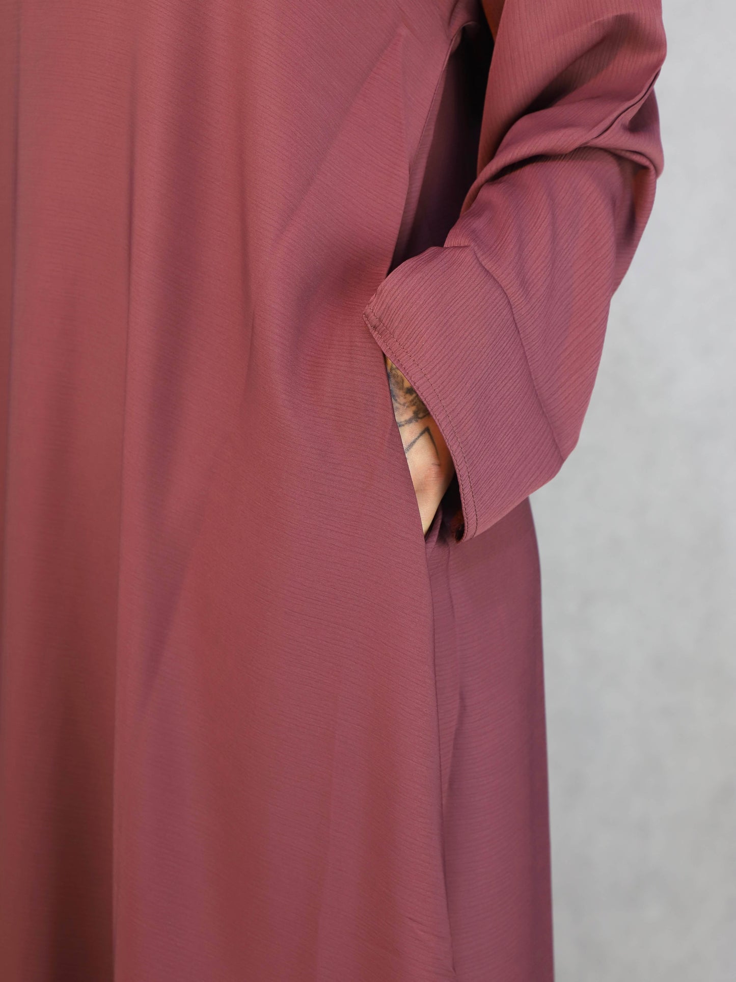 Maya, Blush Color Abaya in Zoom Material Abaya