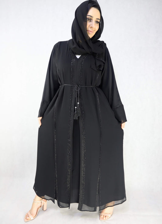 chiffon Abaya And zoom material black abaya For Women with  pockets,"abaya, abayas,modest abaya dress, modest dresses, black abaya, modest dress, abaya united kingdom, white abaya, abaya for women, modest dresses for women, modest maxi dresses, women abaya, abaya dress dresses, abayas for women, jilbab abaya islamic clothing modest clothing for women modest clothing dresses"; 