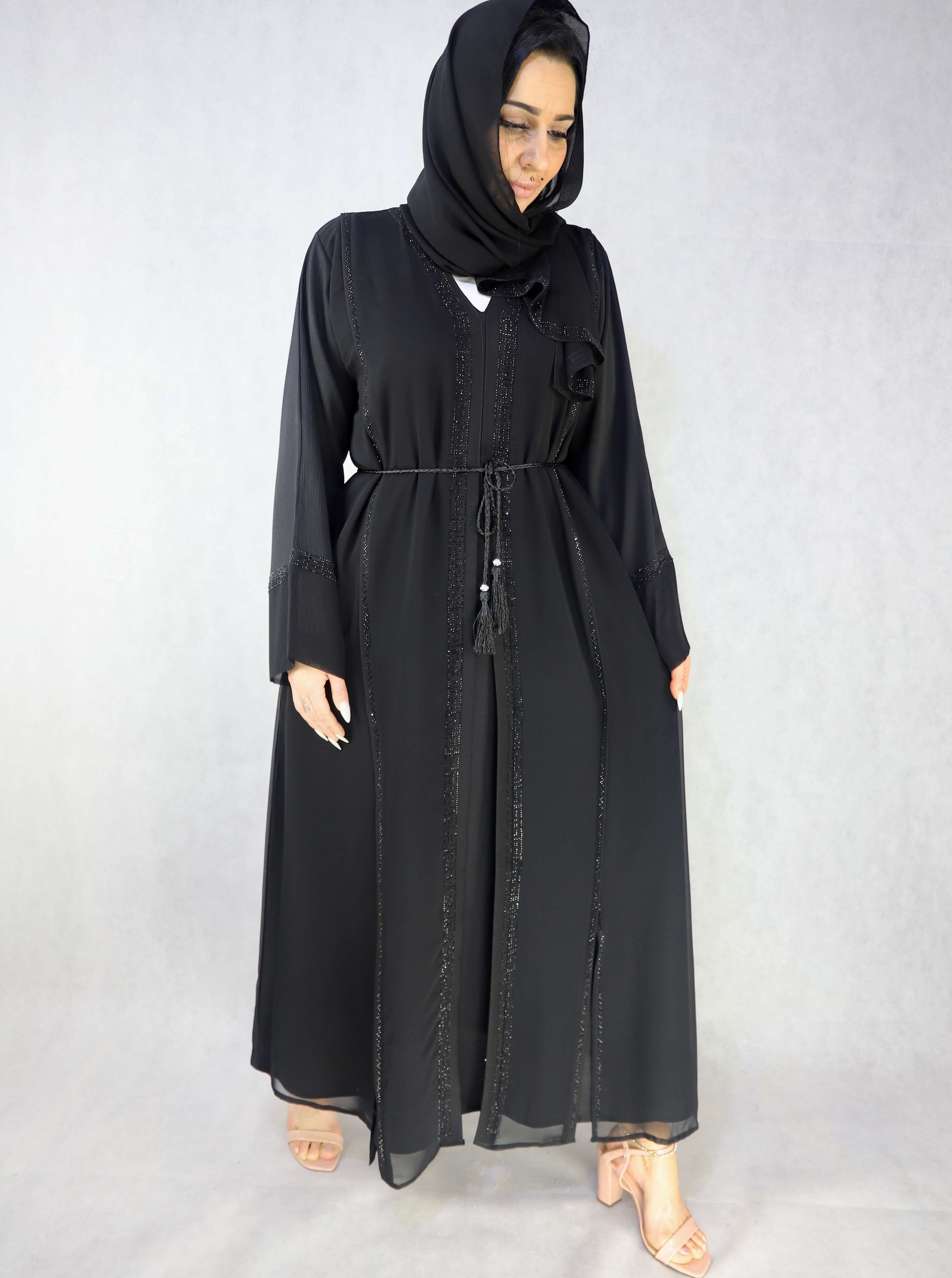 chiffon Abaya And zoom material black abaya For Women with  pockets,"abaya, abayas,modest abaya dress, modest dresses, black abaya, modest dress, abaya united kingdom, white abaya, abaya for women, modest dresses for women, modest maxi dresses, women abaya, abaya dress dresses, abayas for women, jilbab abaya islamic clothing modest clothing for women modest clothing dresses";