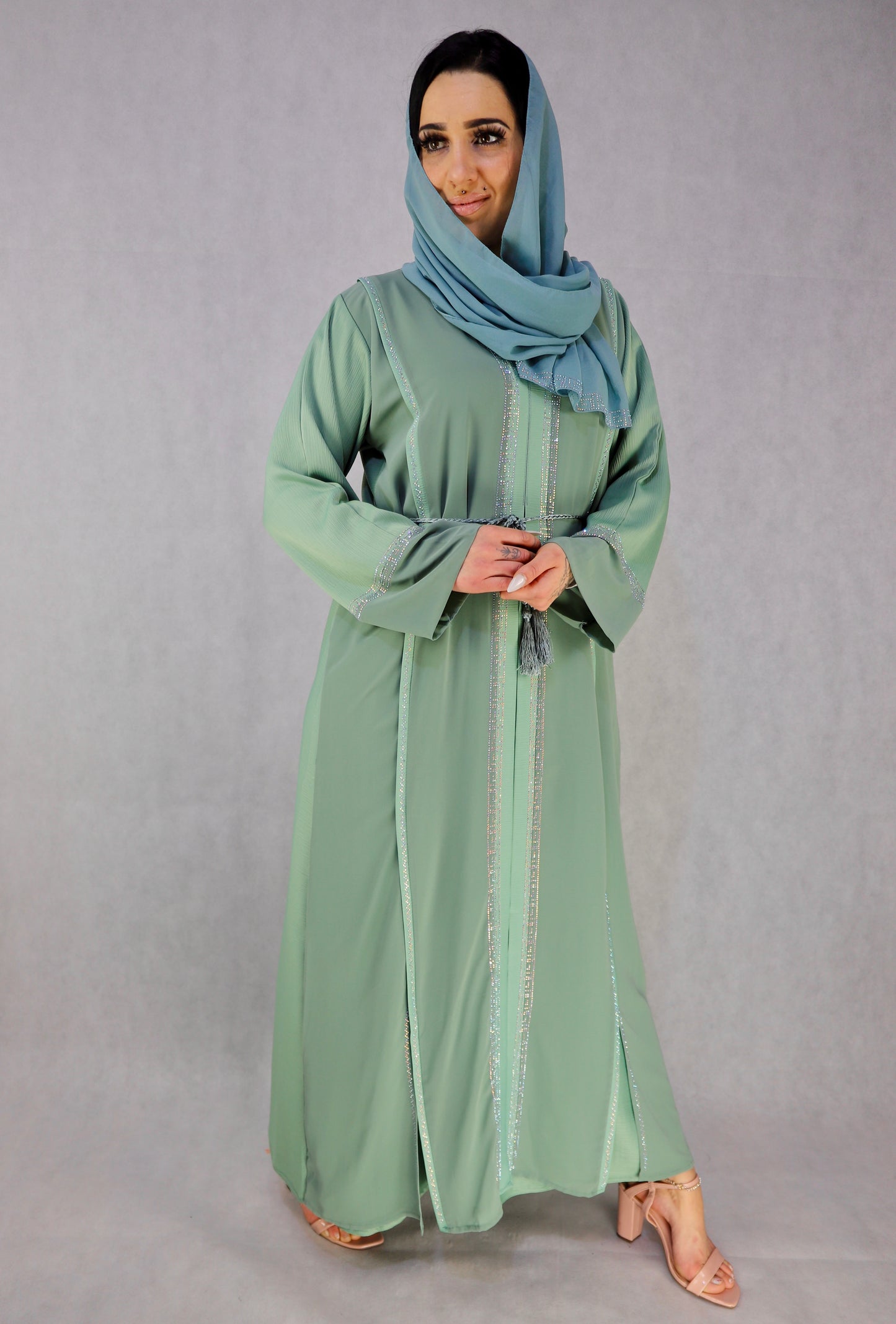 abaya, abayas,modest abaya dress, modest dresses, black abaya, modest dress, abaya united kingdom, white abaya, abaya for women, modest dresses for women, modest maxi dresses, women abaya, abaya dress dresses, abayas for women, jilbab abaya islamic clothing modest clothing for women modest clothing dresses,chiffon abaya cloth material mint color Abayas with stonewor; 