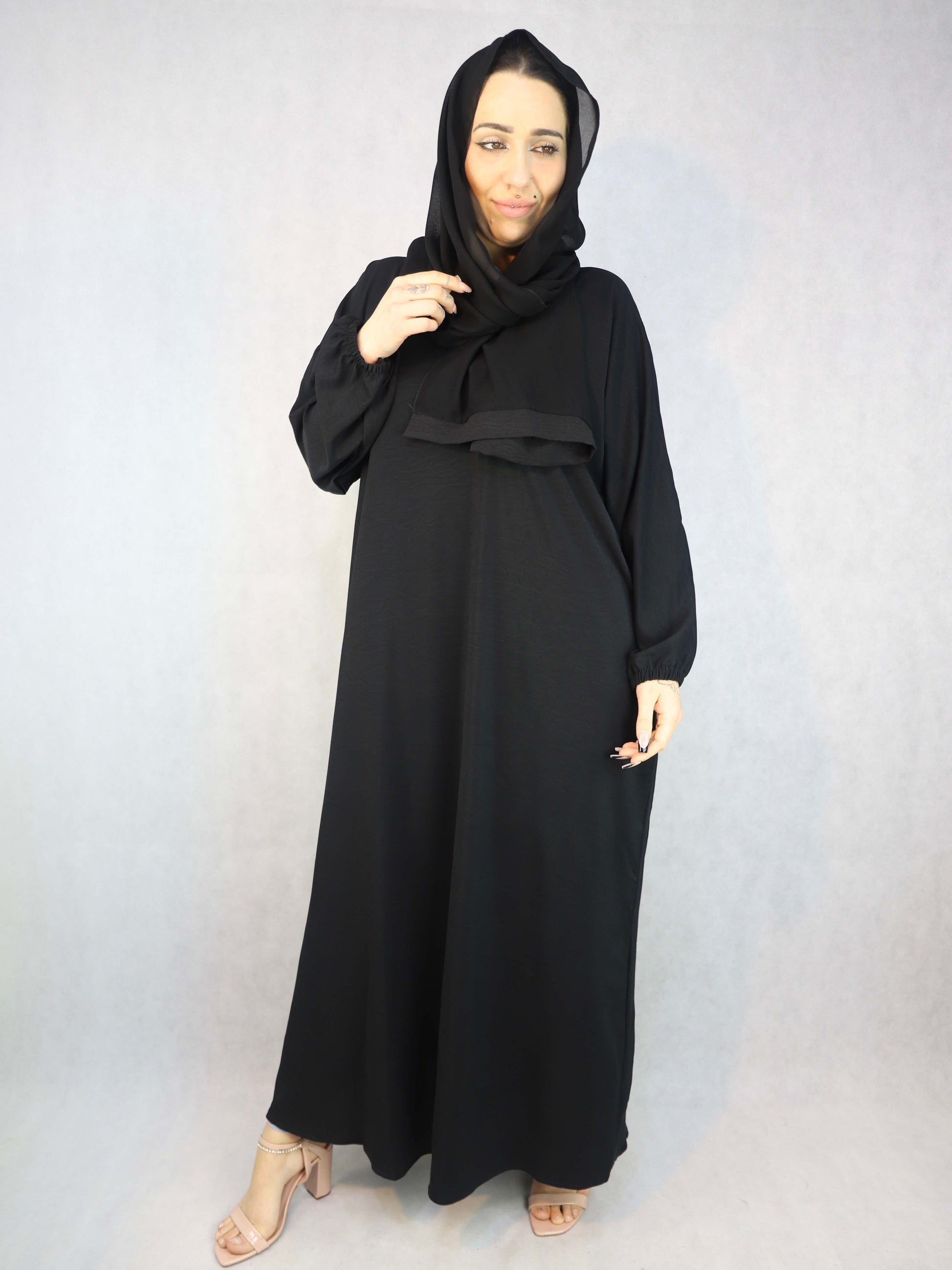Marble Effect Black Colour Abaya Modest Dress. Al Siab Marble Effect Black Colour Abaya Modest Dress. Al Siab